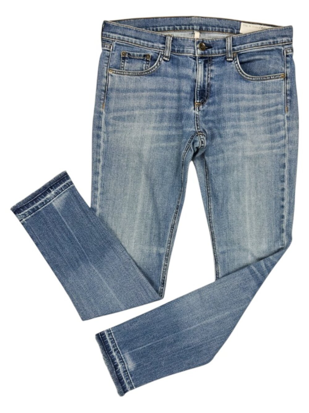 Rag & Bone Dre Slim Boyfriend Jeans Womens Size 29 Cropped Dark Wash W1590K510 - Picture 6 of 14